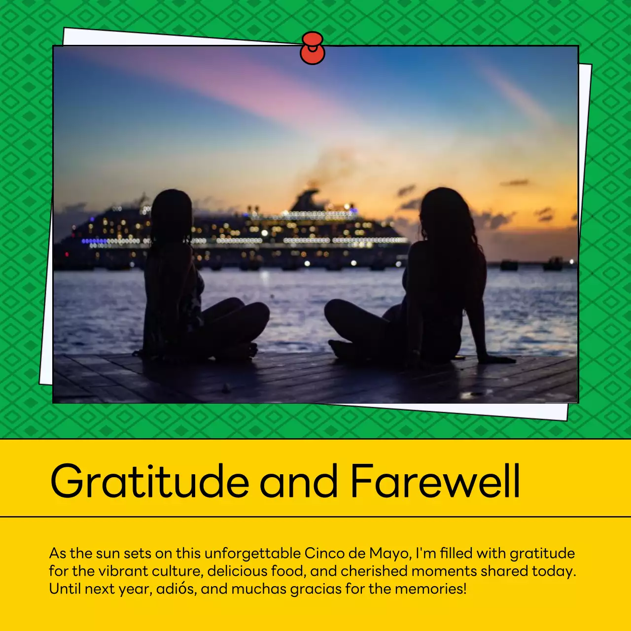 Red Cultural Festival Announcement Social Media Post