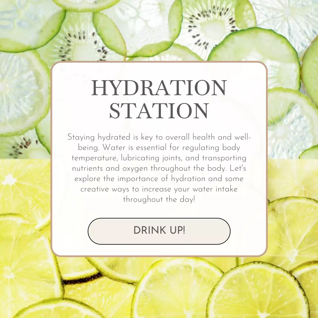 Beige Modern Diet Guide Social Media Post