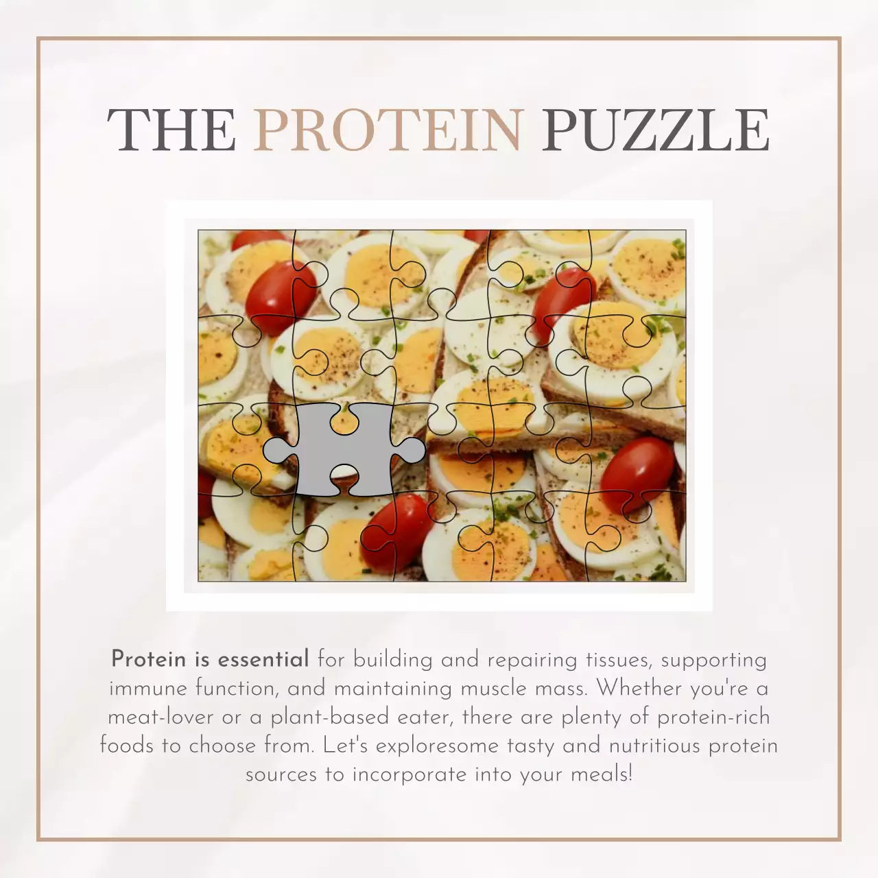 Beige Modern Diet Guide Social Media Post