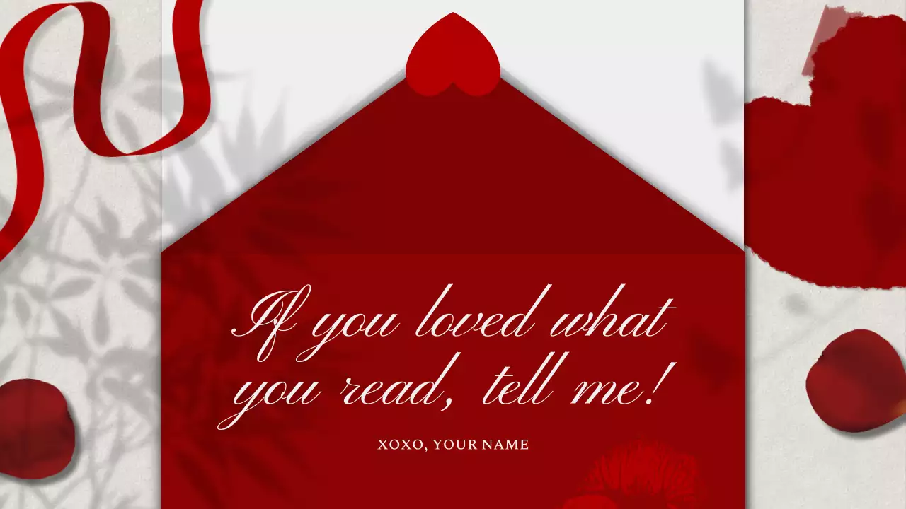 Red Elegant Love Guide Presentation