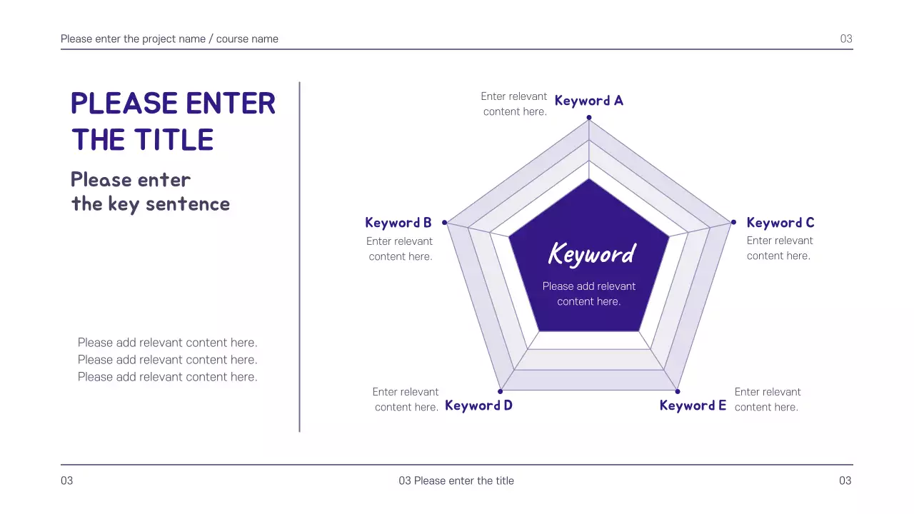 Purple Minimal Template Presentation