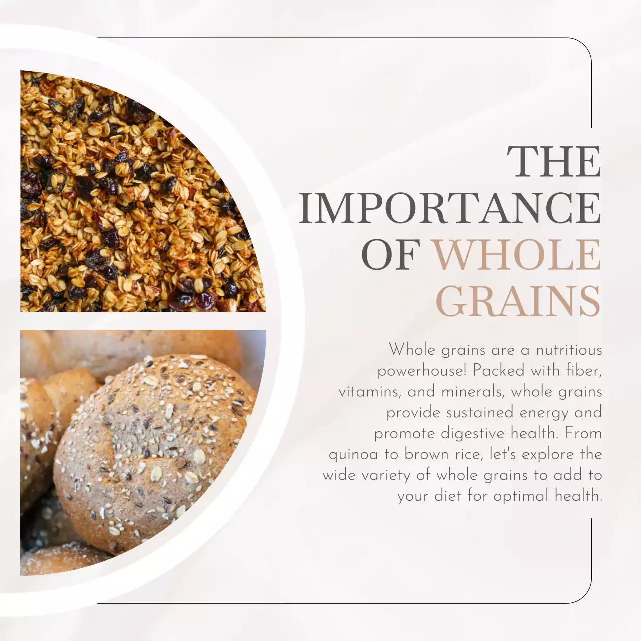 Beige Modern Diet Guide Social Media Post