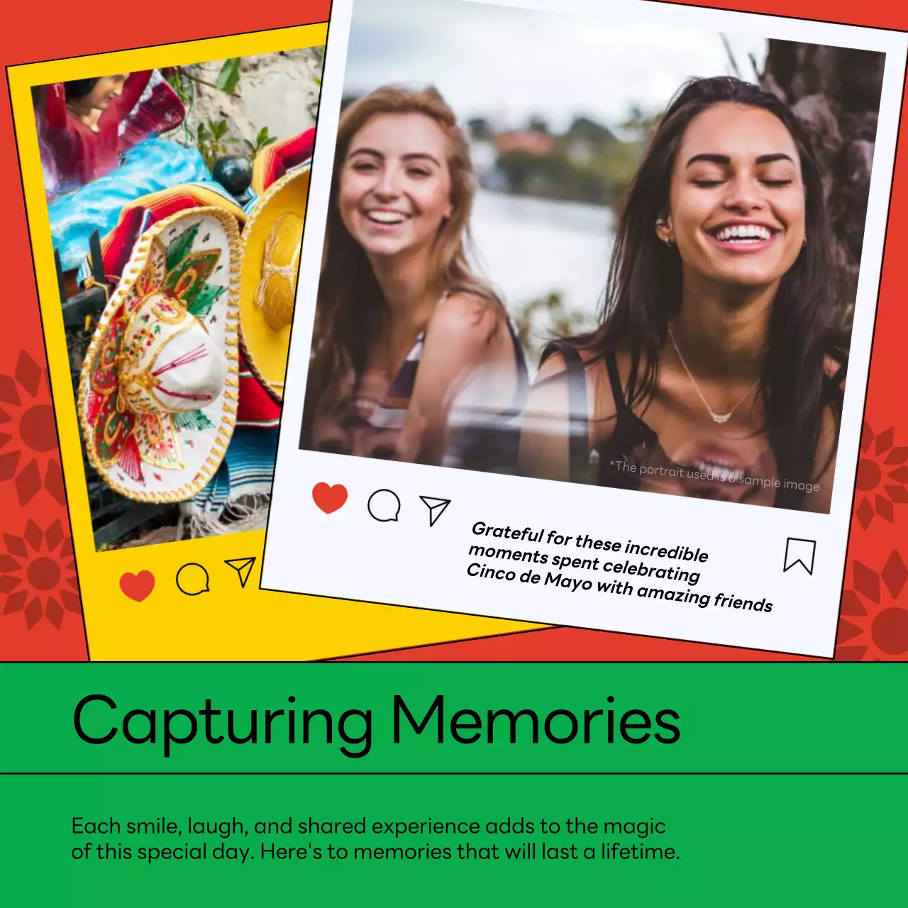 Red Cultural Festival Announcement Social Media Post