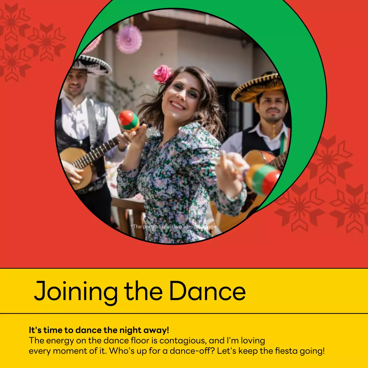 Red Cultural Festival Announcement Social Media Post