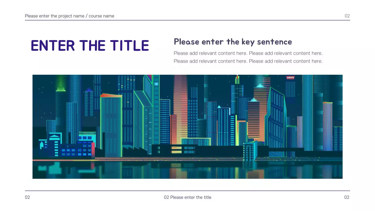 Purple Minimal Template Presentation