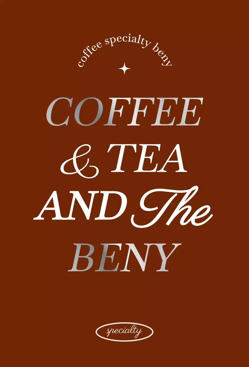 브라운과 실버의 감성 카페 레터링