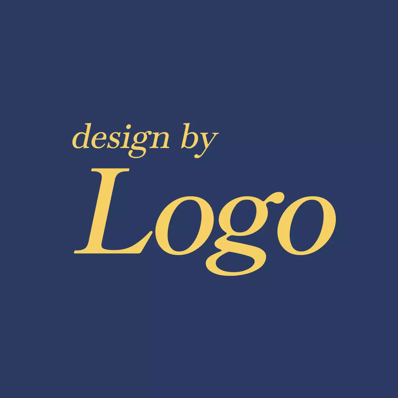 ネイビー シンプル ロゴ 看板 ファンシーバナー