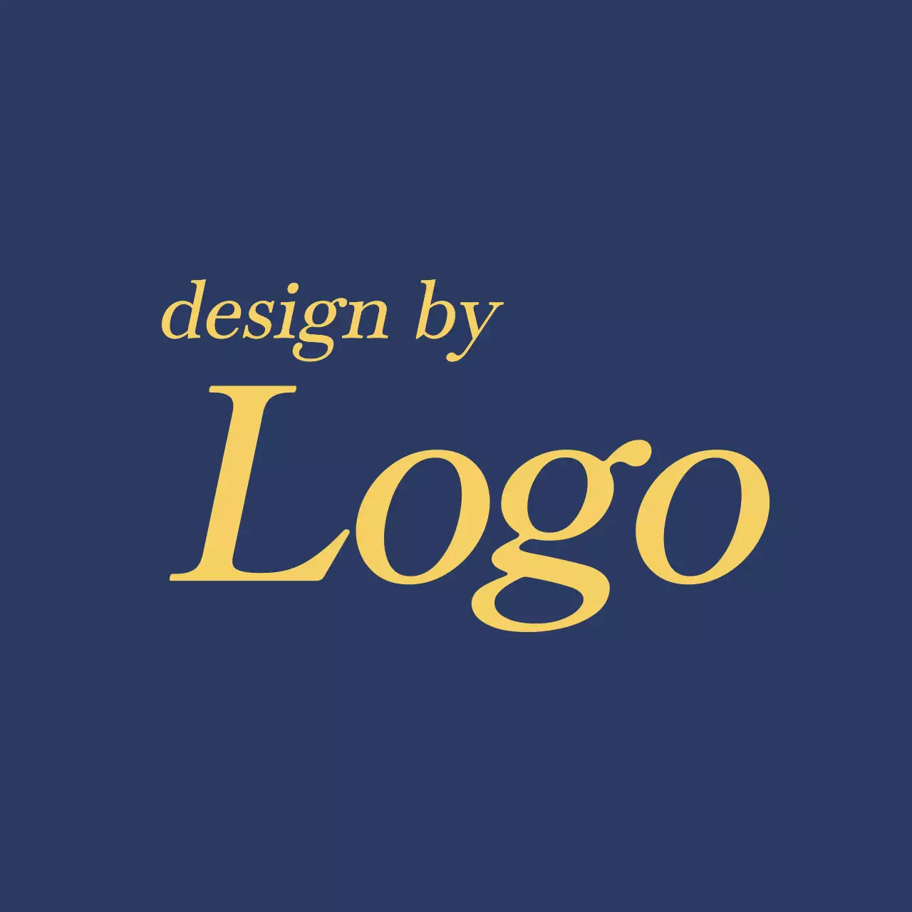 ネイビー シンプル ロゴ 名刺 ファンシーバナー