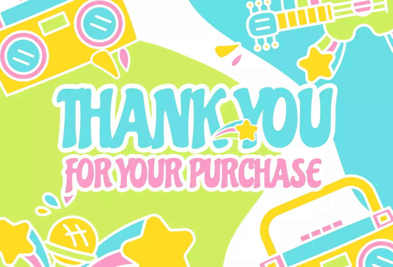 생활 속 음악 장난기 가득한 귀여운 감사 카드