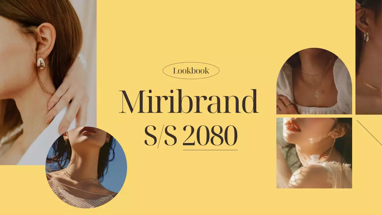 노랑과 갈색의 럭셔리한 소상공인 브랜드 소개서