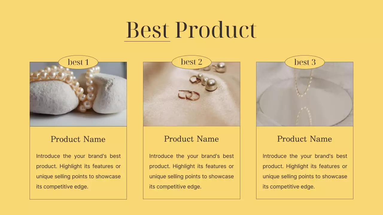 Yellow Elegant Brand Promotion Presentation