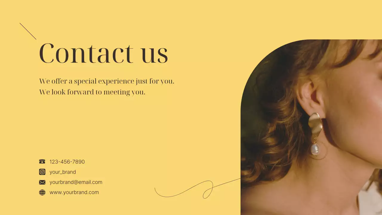 Yellow Elegant Brand Promotion Presentation