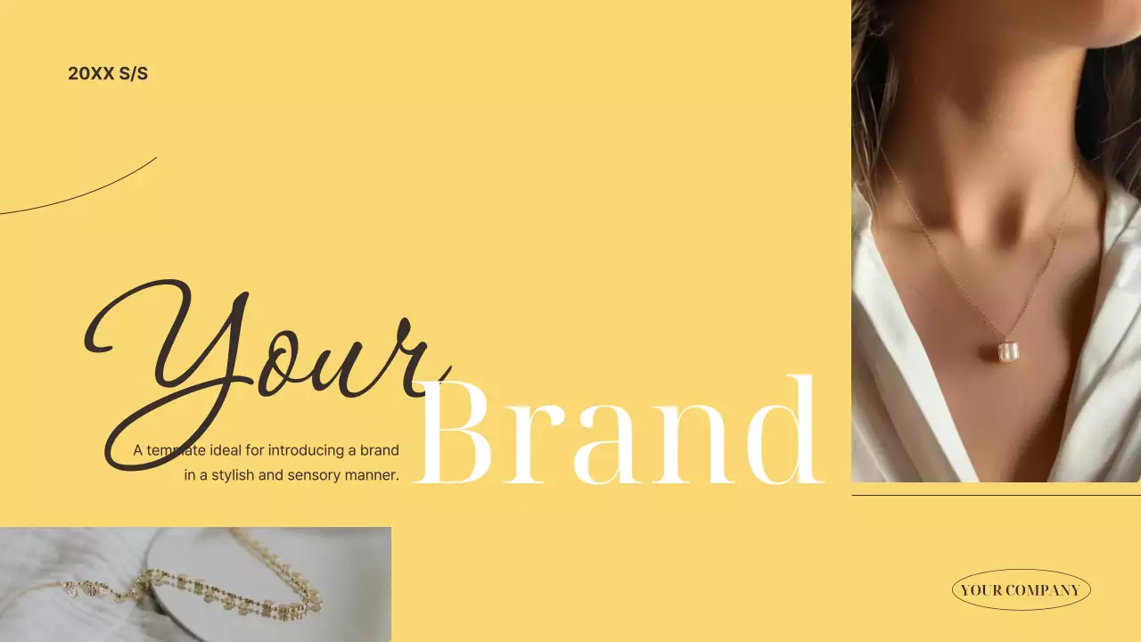 Yellow Elegant Brand Promotion Presentation