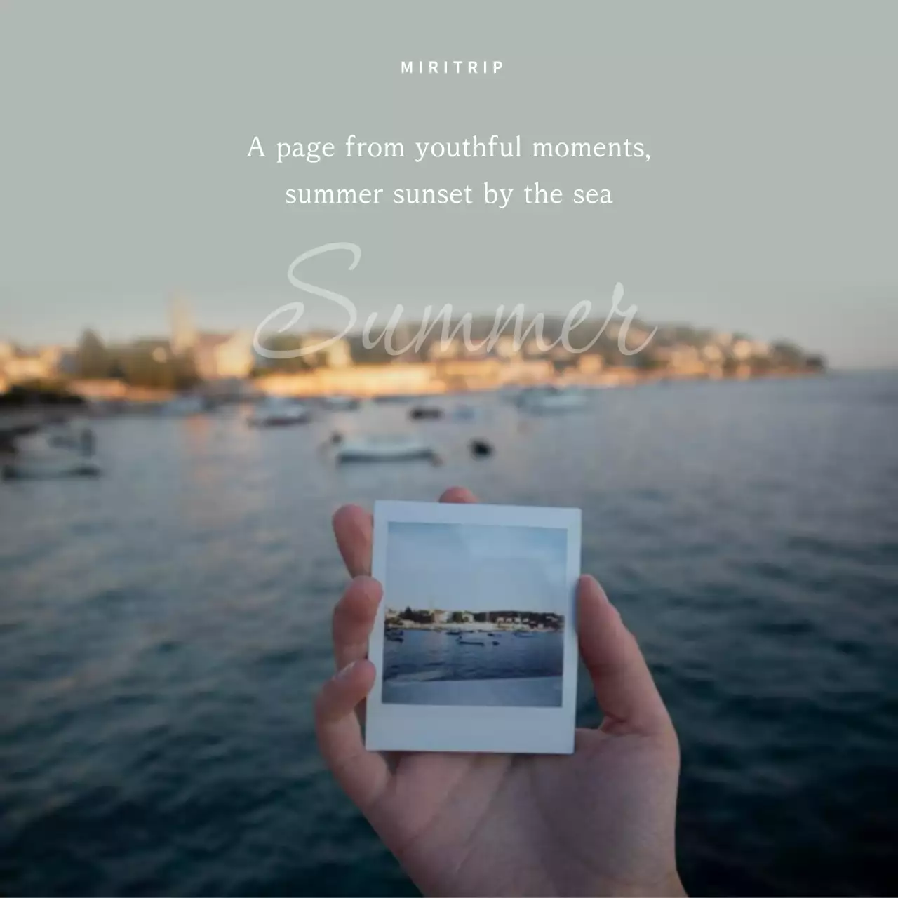 티엘 미니멀 여름 초대장 소셜 미디어 게시물