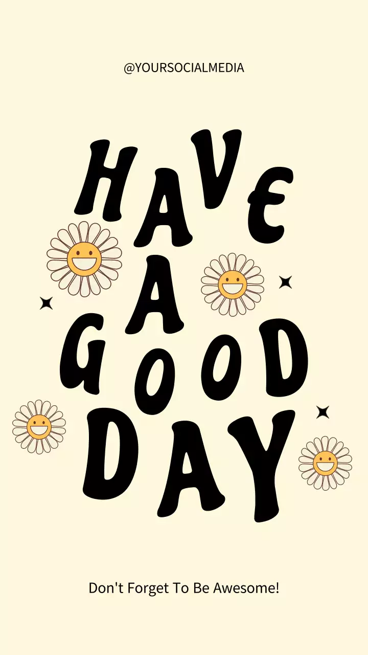 Cartão de motivação retrô bege - postagem no Instagram