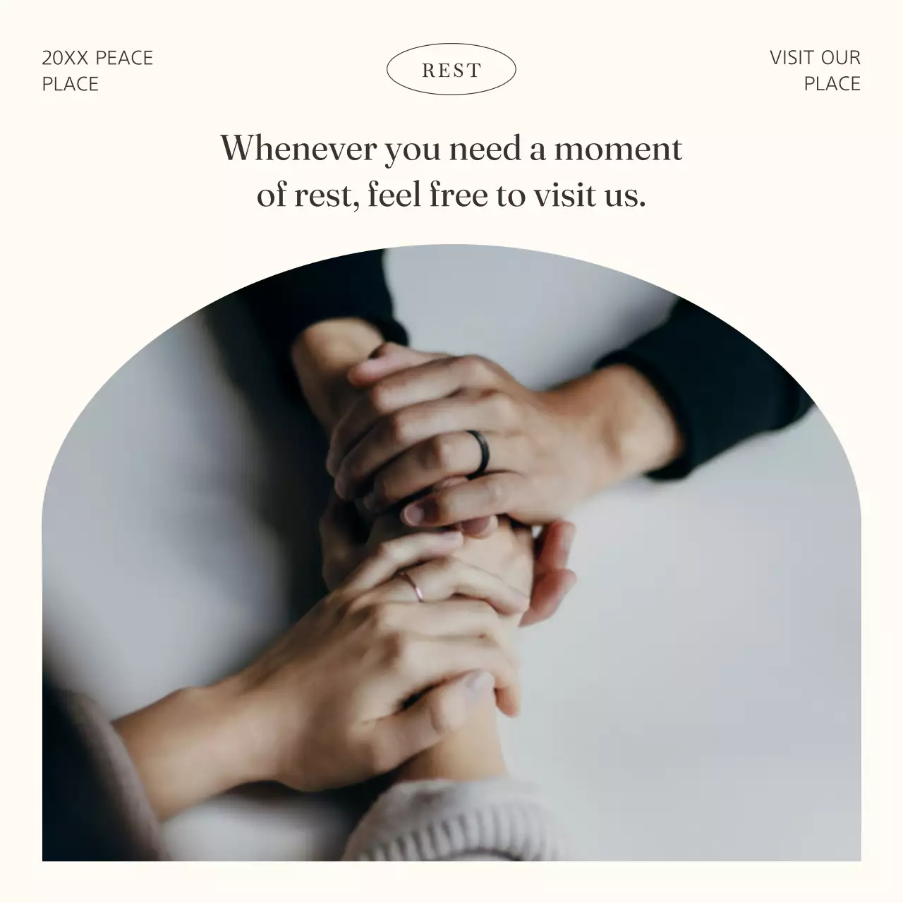 Promote a trendy sheltered meditation in black and ivory