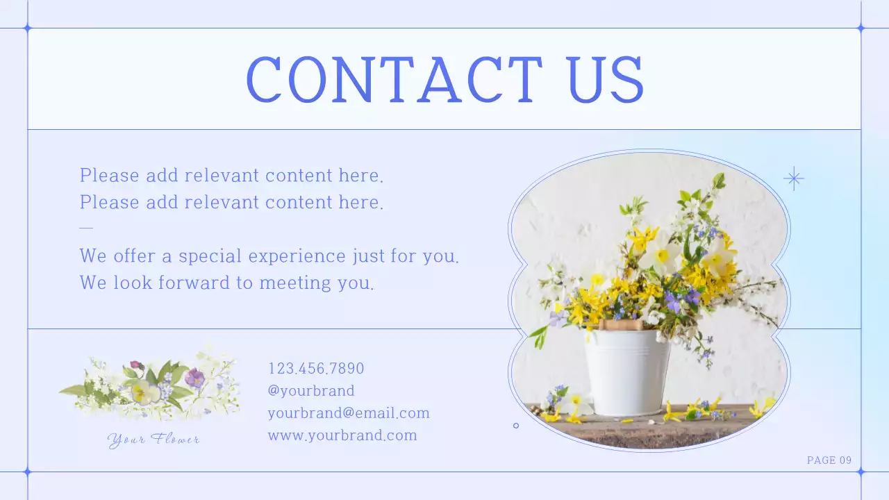 Blue Elegant Brand Booklet Presentation