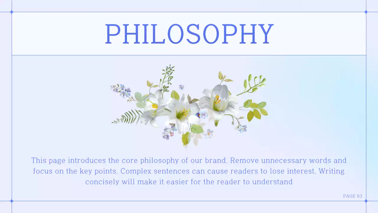 Blue Elegant Brand Booklet Presentation