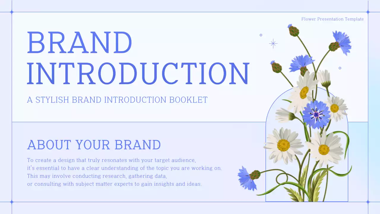 Blue Elegant Brand Booklet Presentation