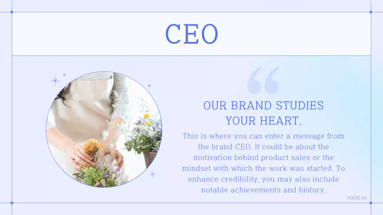 Blue Elegant Brand Booklet Presentation