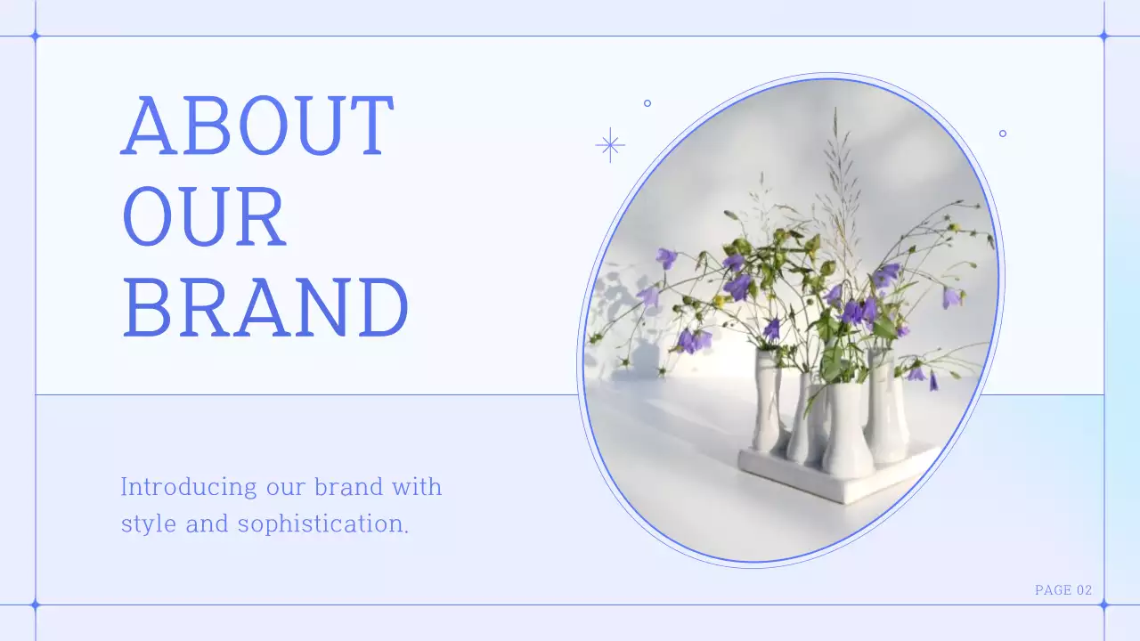 Blue Elegant Brand Booklet Presentation
