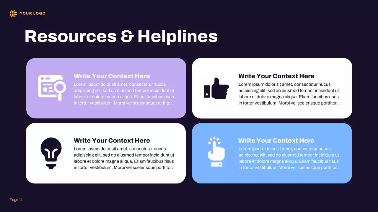 Bài thuyết trình minh họa 3D về an toàn Internet màu xanh lam