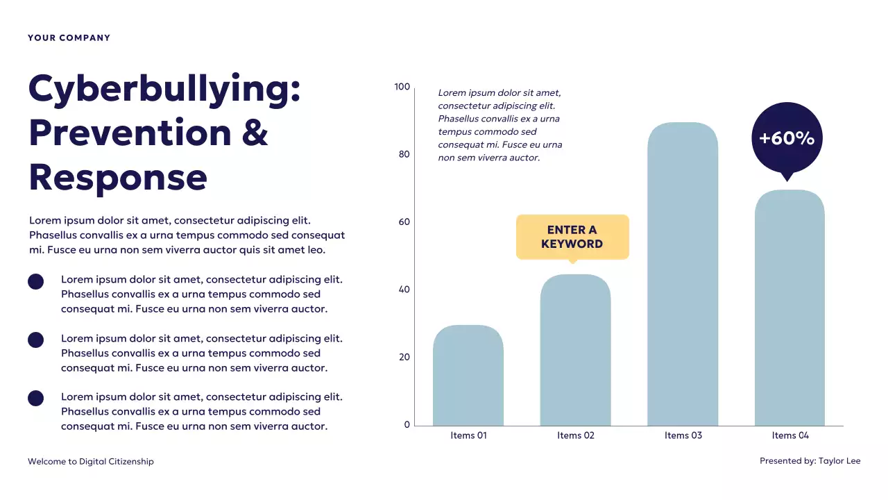 Blue Futuristic Digital Citizenship Presentation