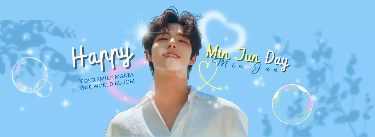 青 クール セレブレーション ポスター アイドル誕生日カフェ