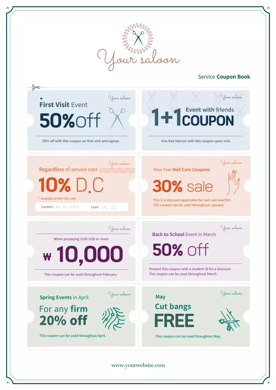 Beige Modern Salon Promotion Poster