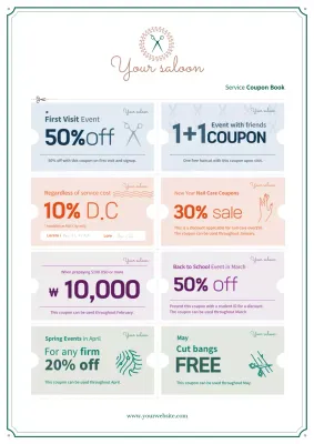 Beige Modern Salon Promotion Poster