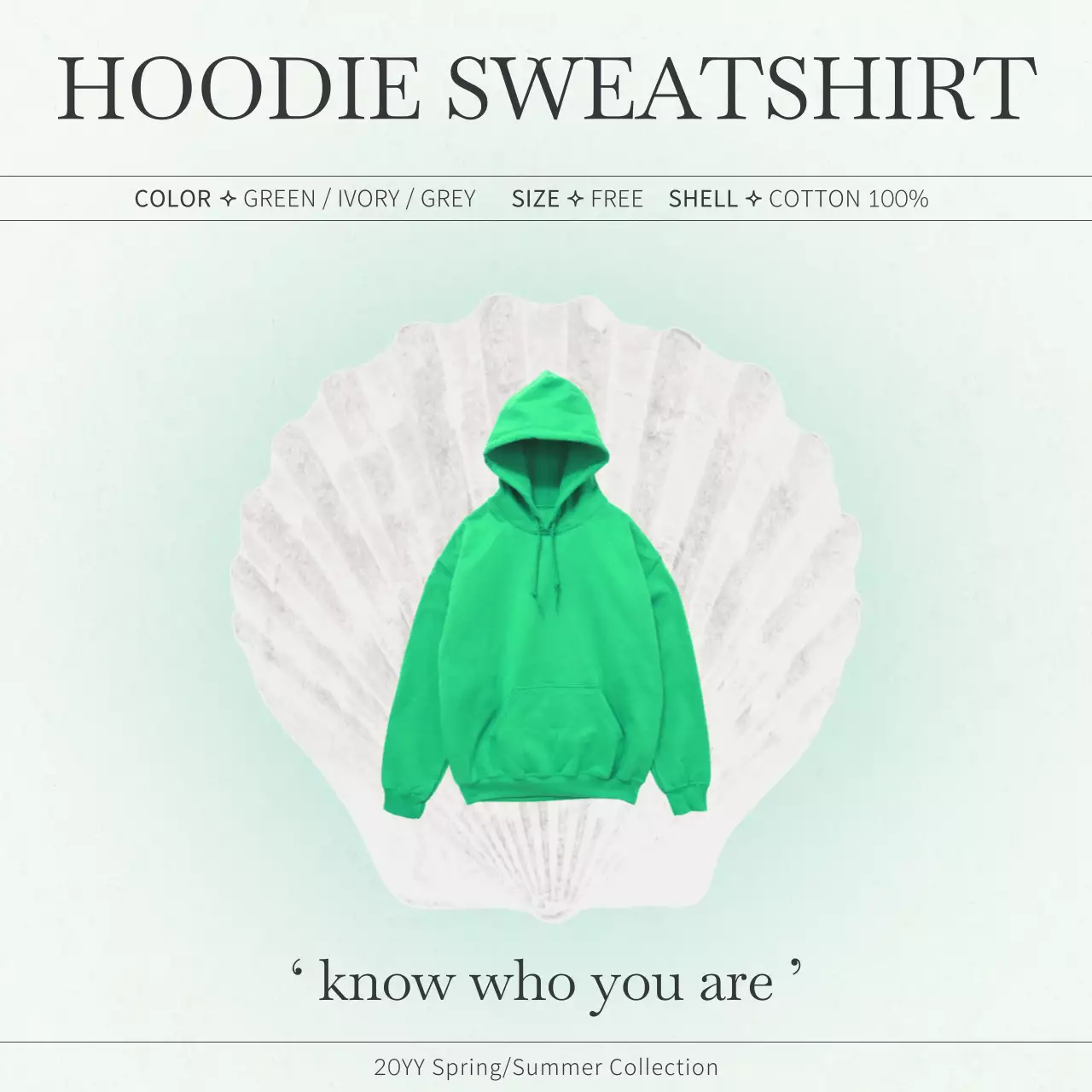 青 モダン ファッション ポスター