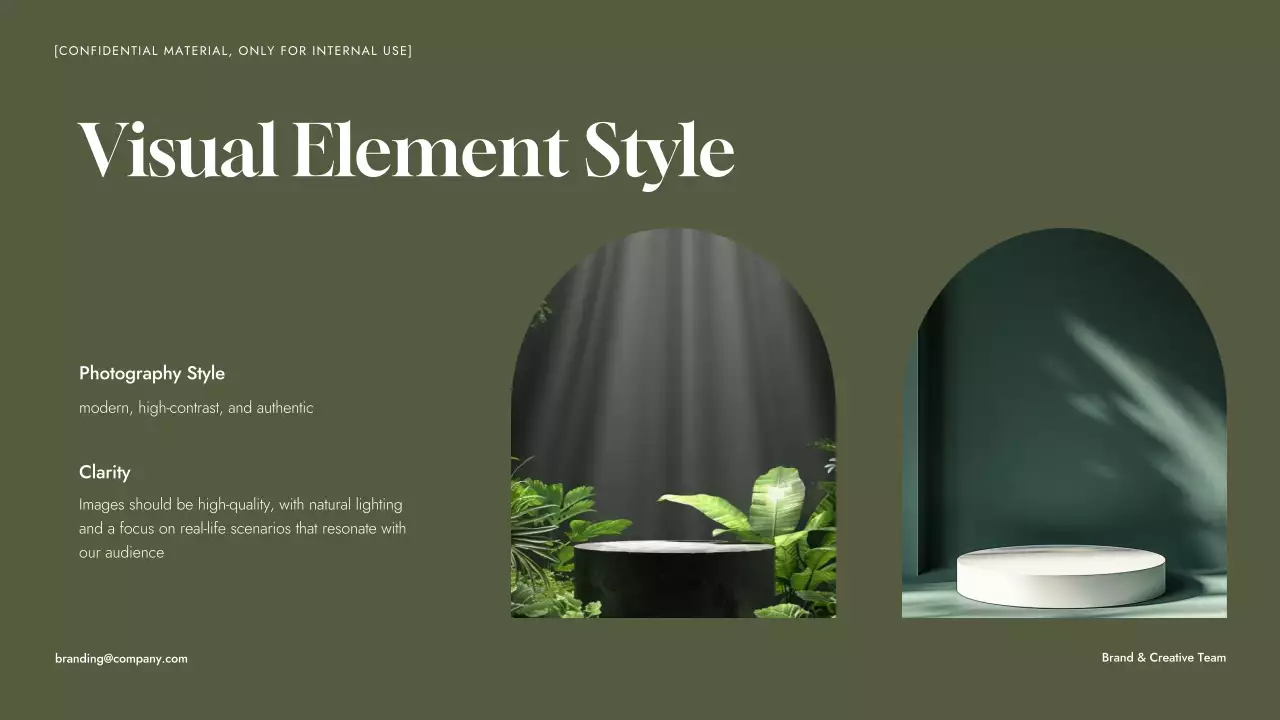 Green Minimal Brand Guideline Presentation