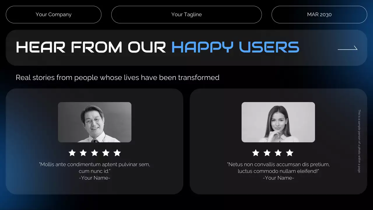 Black and Blue Futuristic Health Tech Introduction Presentation