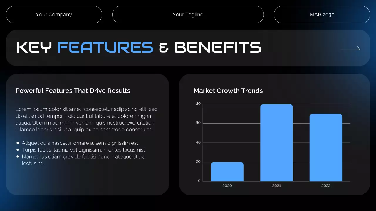 Black and Blue Futuristic Health Tech Introduction Presentation