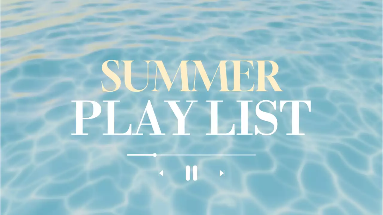 하늘색 모던 플레이리스트