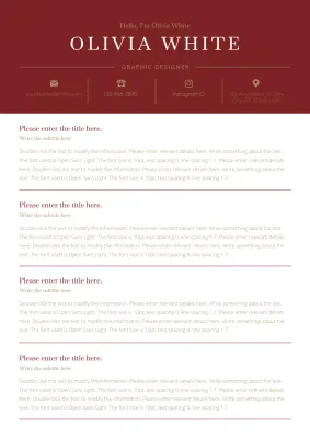 The classic red and gold personal statement