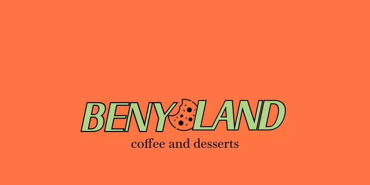 주황색과 연두색의 베이커리 카페 쿠키 포장용 헤더택