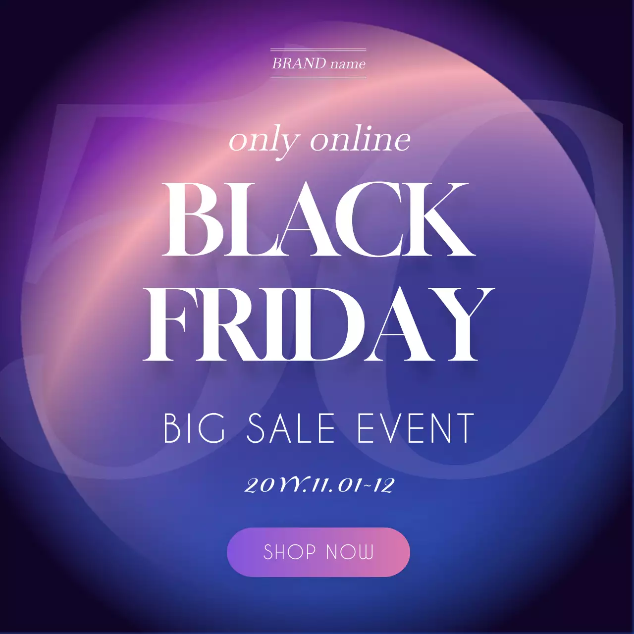 Black Friday theme in black and purple