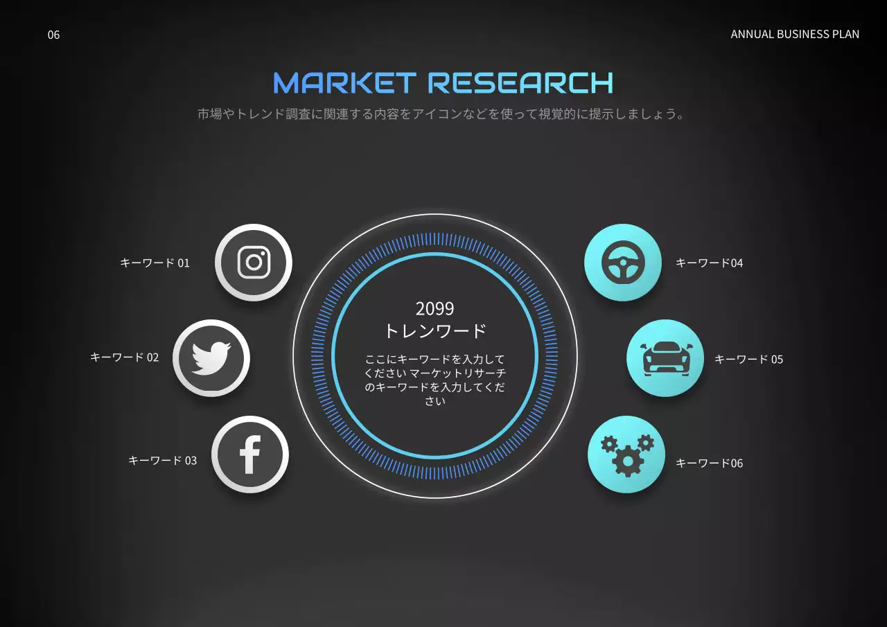 黒 モダン 自動車 企画書 プレゼンテーション