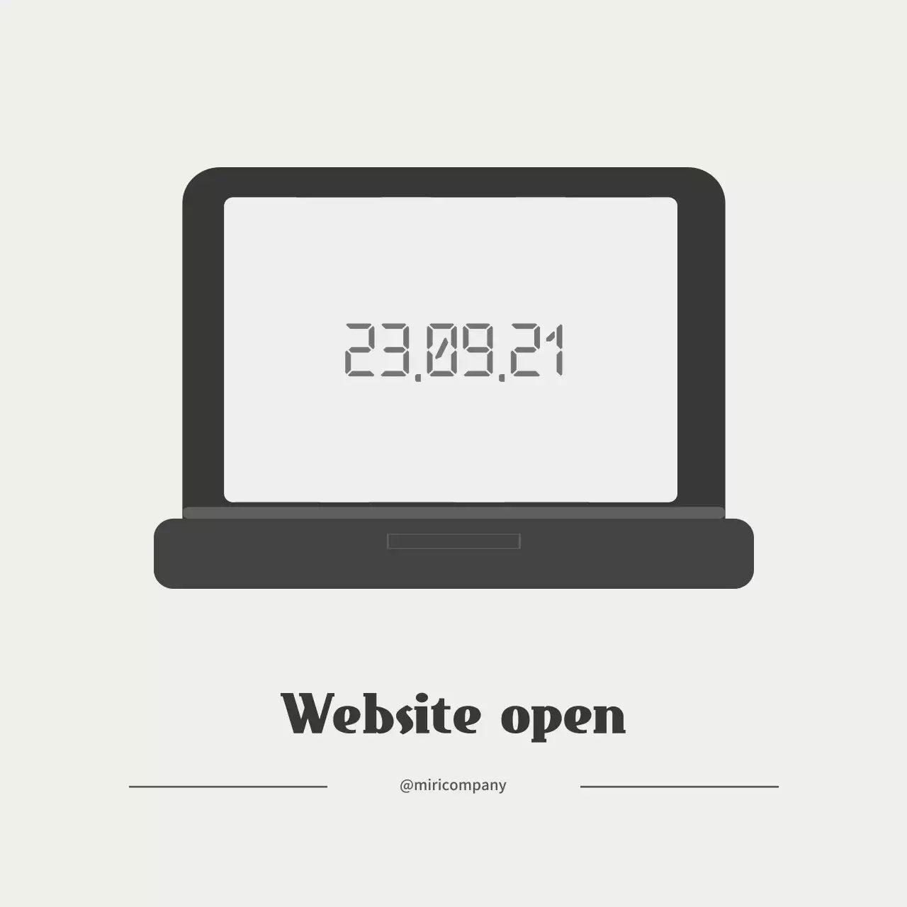 웹사이트 오픈 홍보물