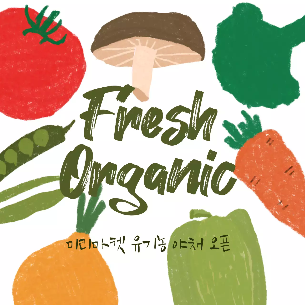 유기농 야채 POP