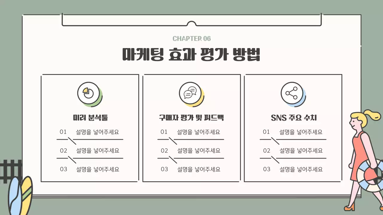 노란색 초록색의 감성적인 일러스트 컨셉의 철도 여행 홍보 전략 