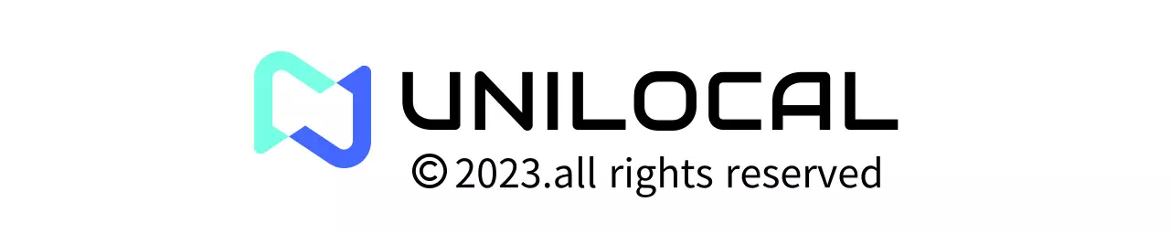 하늘색과 민트색의 회사 로고