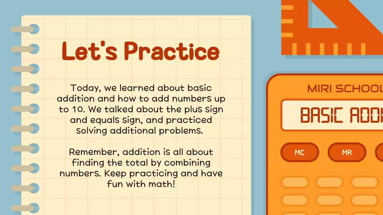 Orange Retro Math Course Presentation