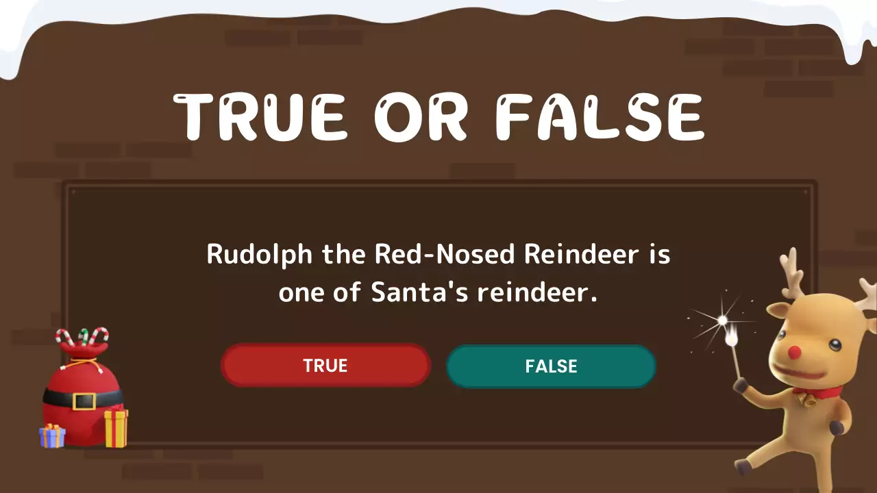 Red Traditional Christmas Quiz Presentation