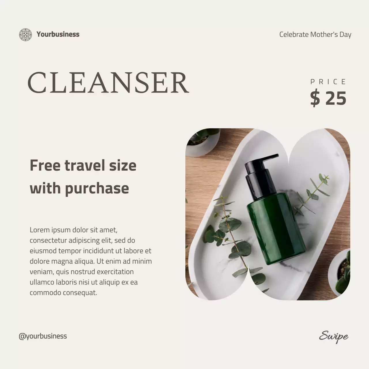 어버이날을 기념하는 아이보리 모던 스킨케어 컬렉션 어드바이스