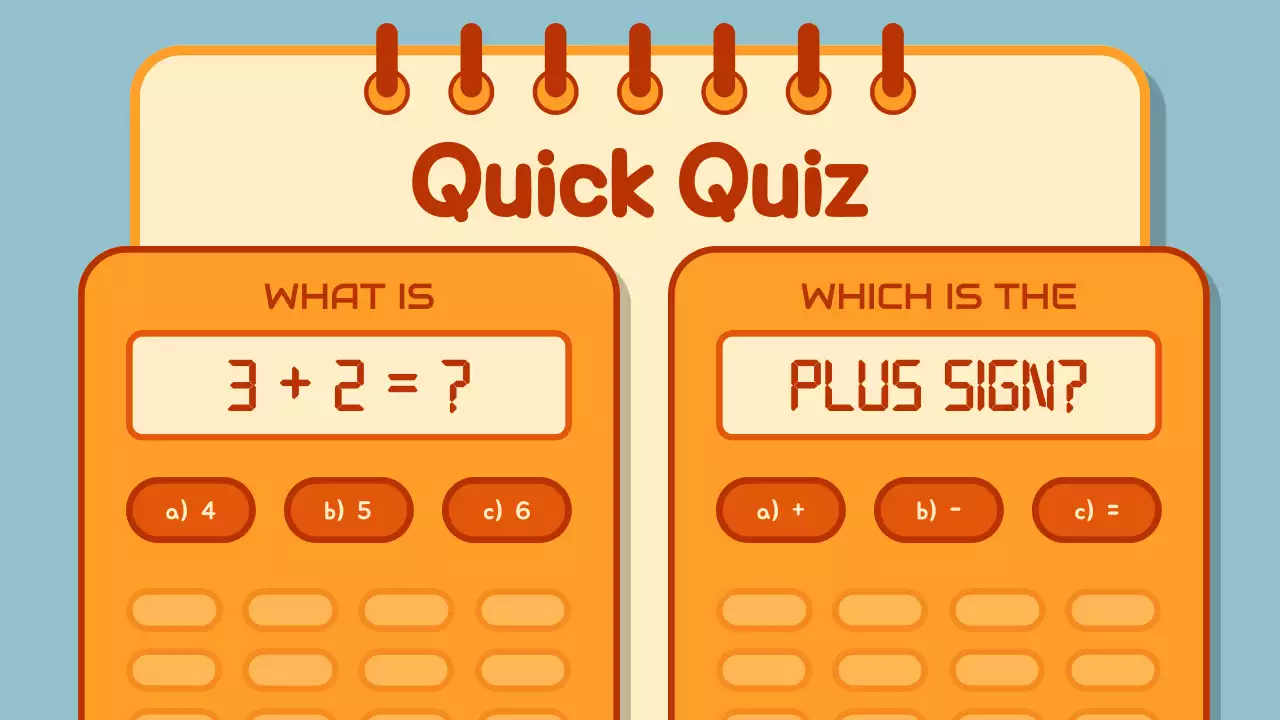 Orange Retro Math Course Presentation