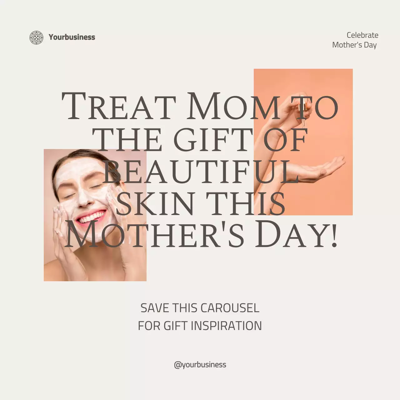 어버이날을 기념하는 아이보리 모던 스킨케어 컬렉션 어드바이스