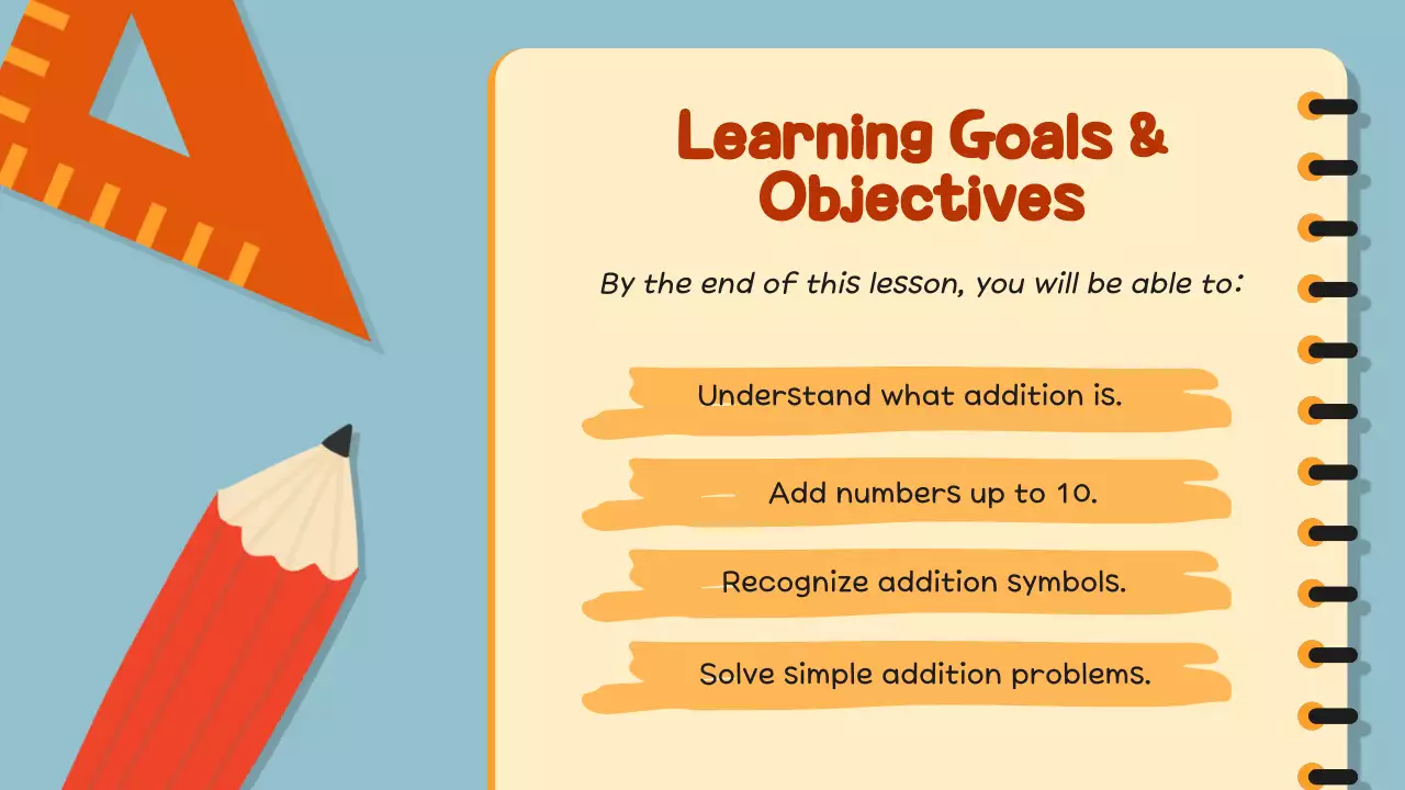 Orange Retro Math Course Presentation