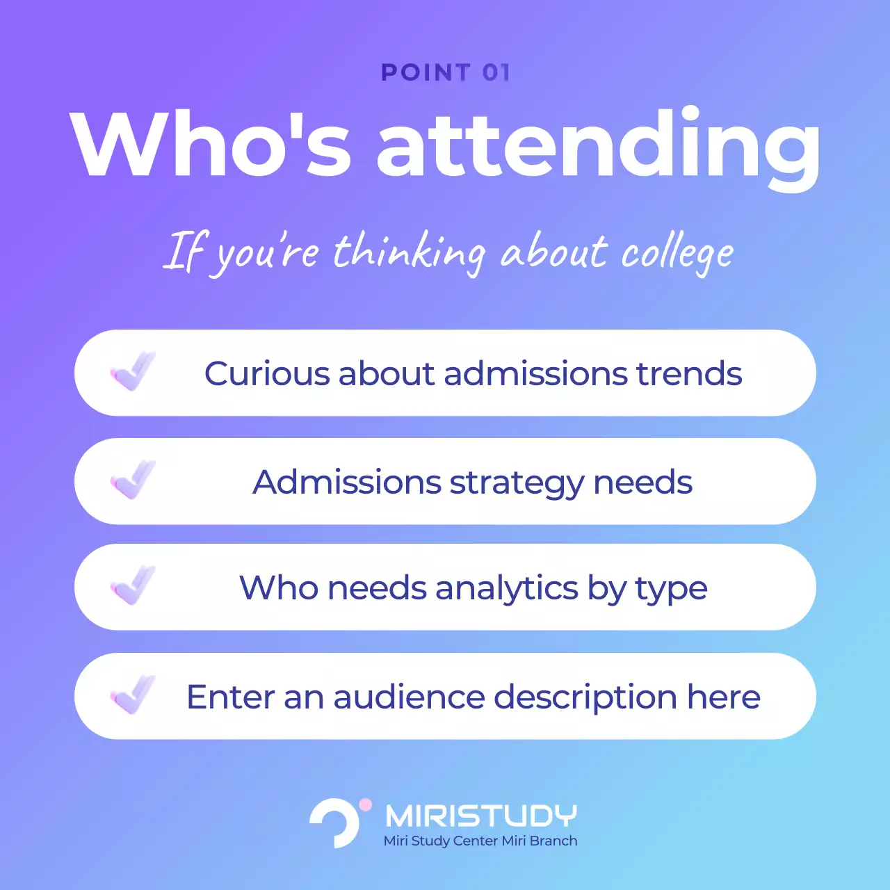 Guia Blue Modern College Instagram Carrossel